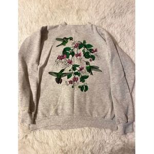 Vintage Y2K Cotton Grove Sportswear Solid Bird Flowers Sweatshirt Women's Size L